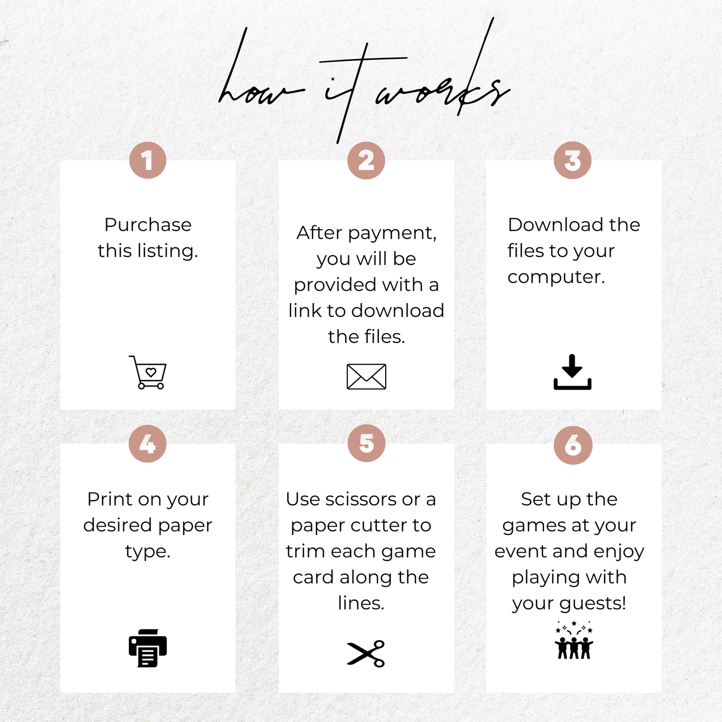 Ever or Never Bridal Shower Game - Minimalist