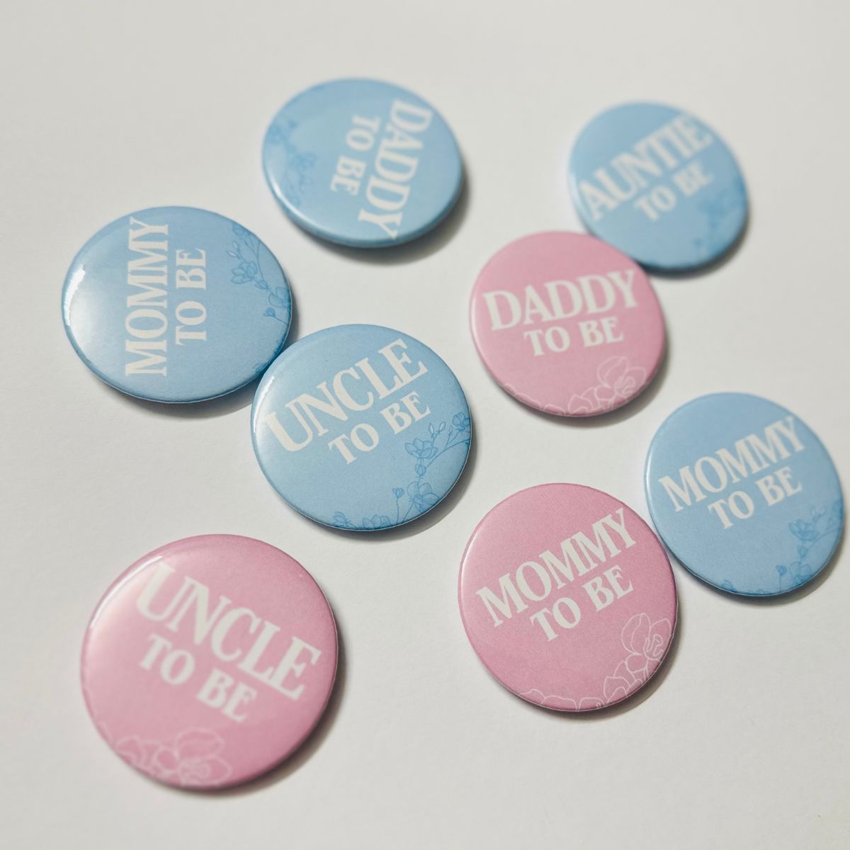 Baby Shower Pin Back Buttons