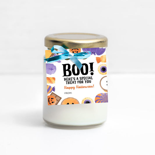 Halloween Boo Treat Tags | Printable 3x3" Tags for Special Treats | Halloween Favor Tags | Ready-to-Print PDF | DIY Halloween Gift Tags