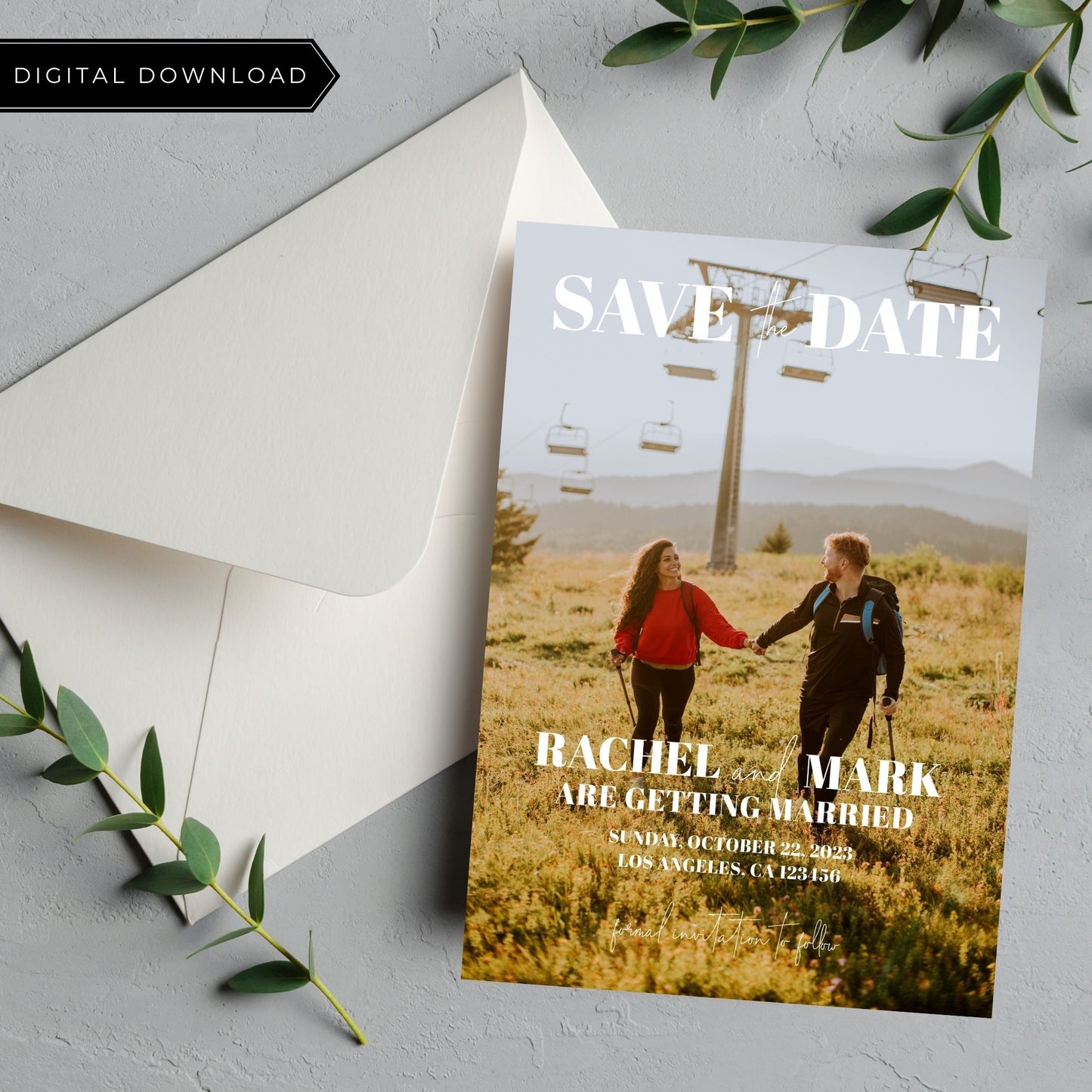 Customized Save the Date Invitation Template