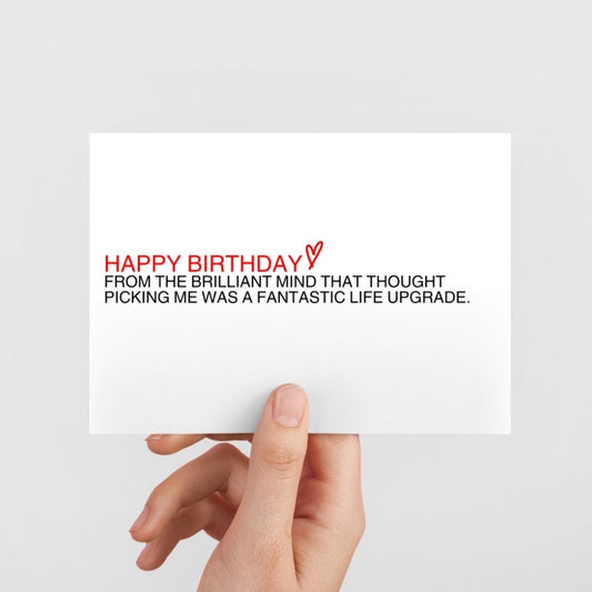 Funny Birthday Greeting Card - From the Brilliant Mind