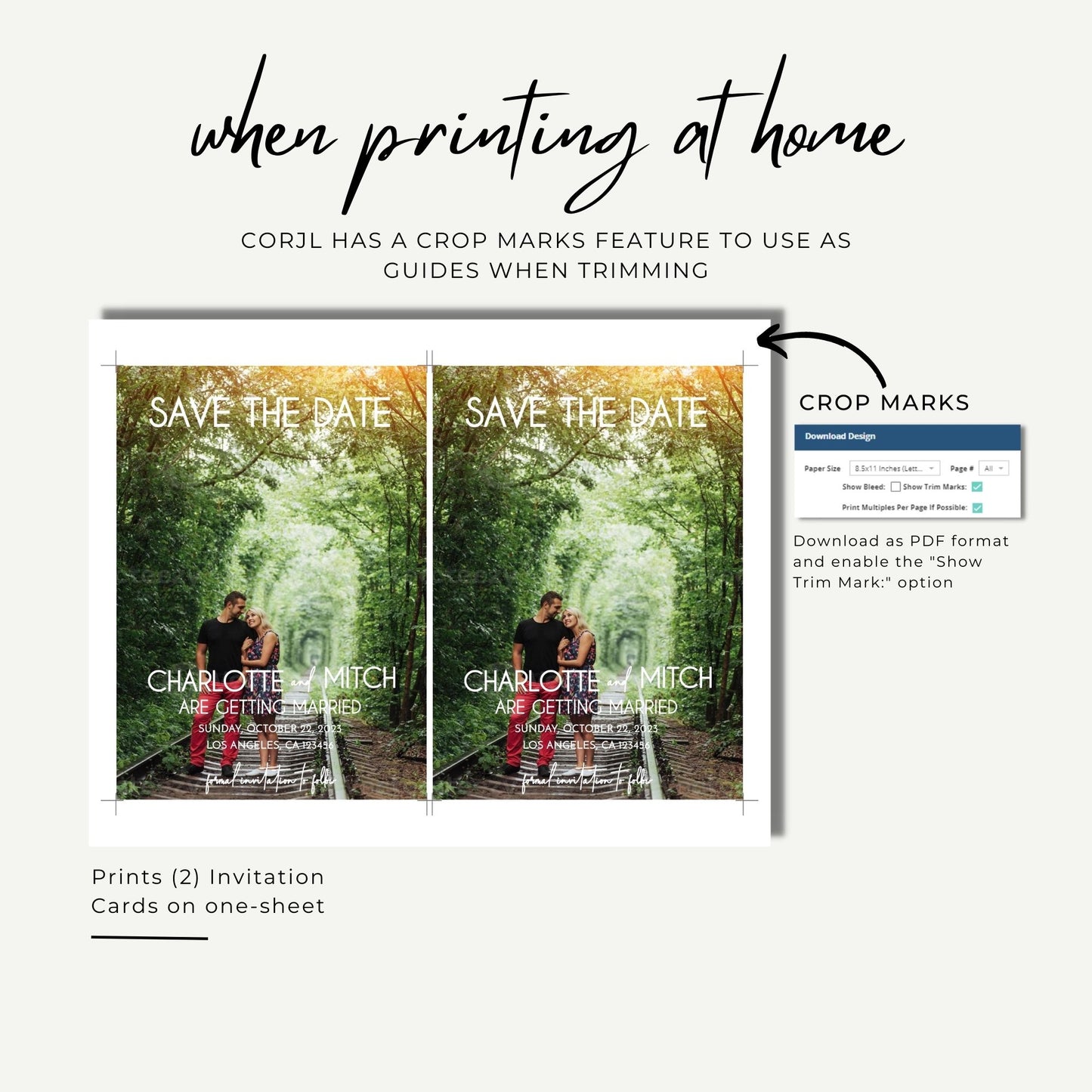 Customized Save the Date Invitation Template