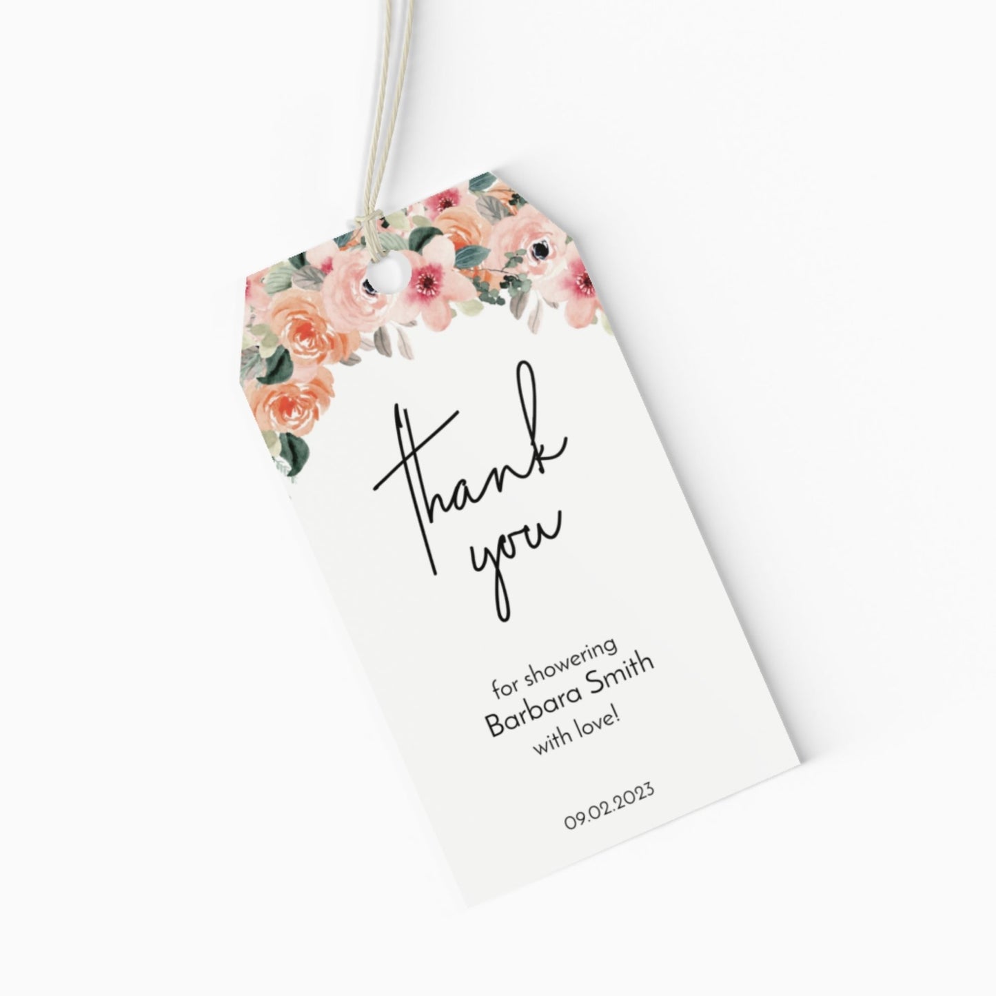 Bridal Shower Favor Tags Template