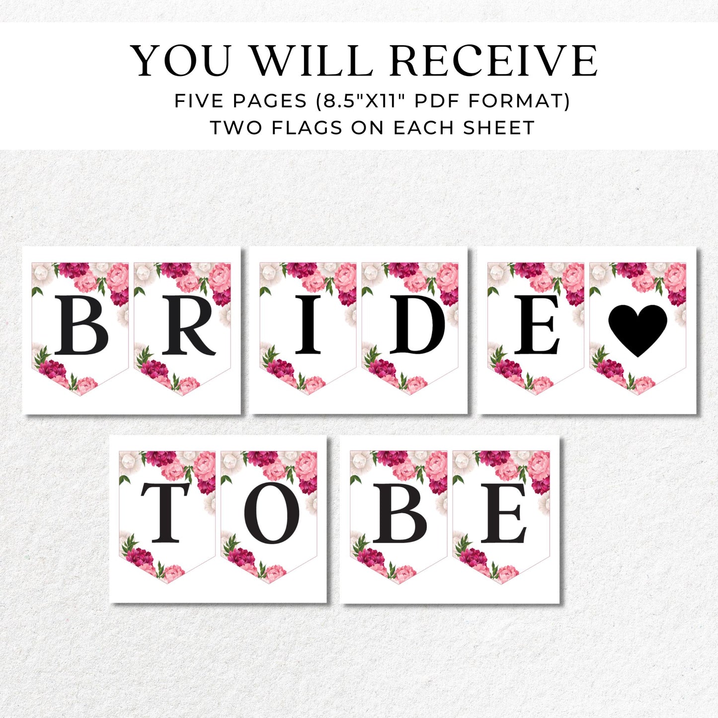 Bride To Be Printable Banner