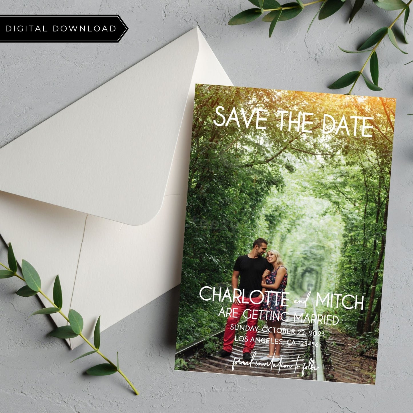 Customized Save the Date Invitation Template