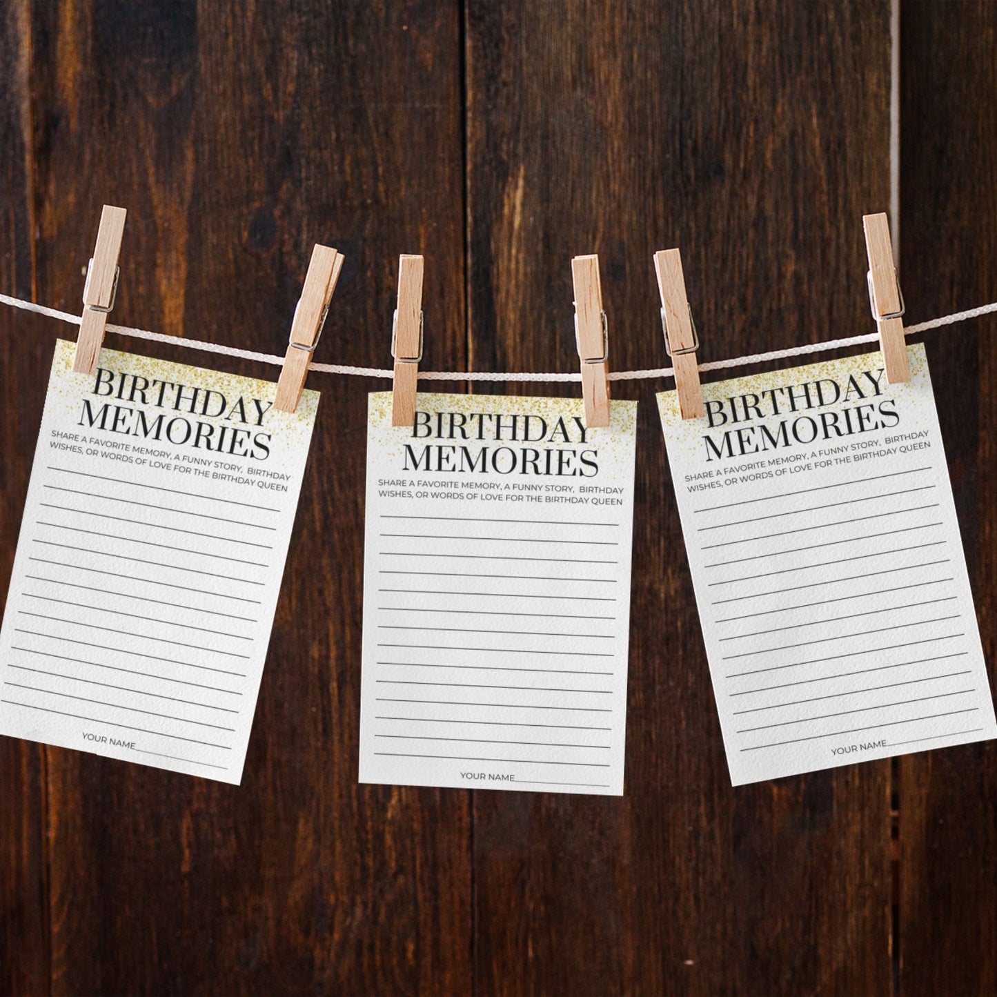 Take a Trip Down to Memory Lane Game Cards Printable 5x7