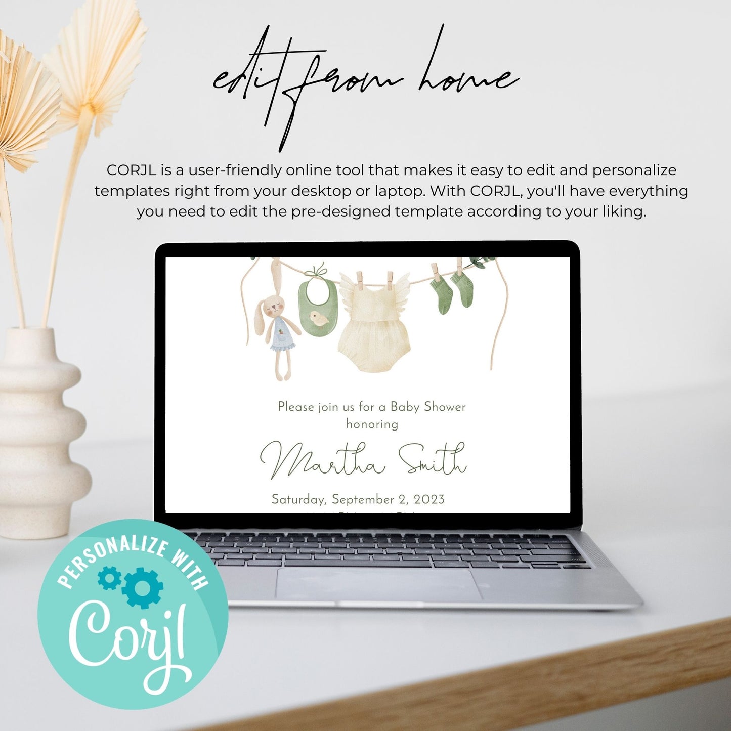GIrl Baby Shower Invitation Template