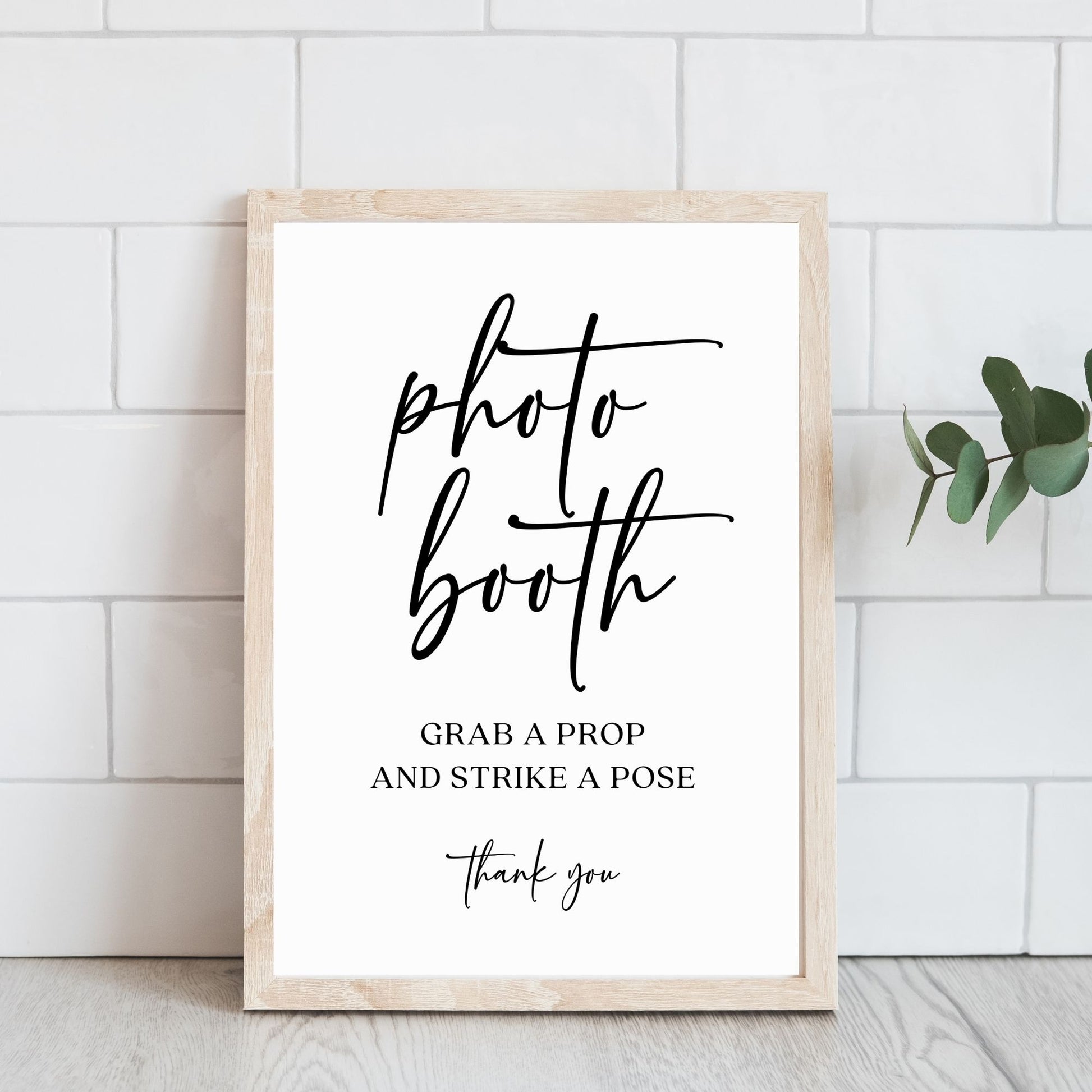 Photobooth Sign Wedding - Printable