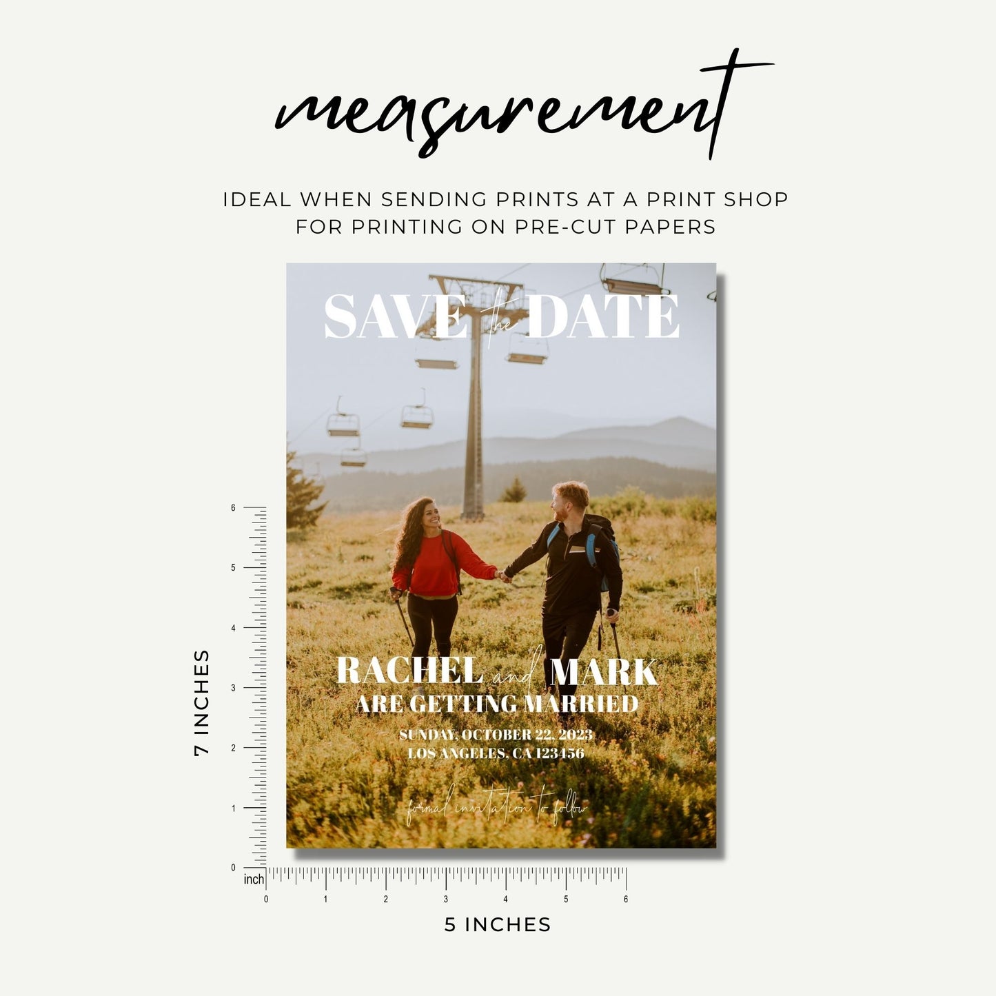Customized Save the Date Invitation Template