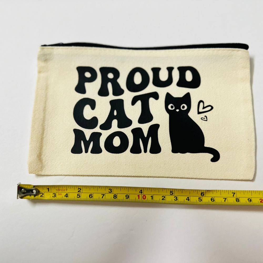 Proud Cat Mom Zipper Pouch