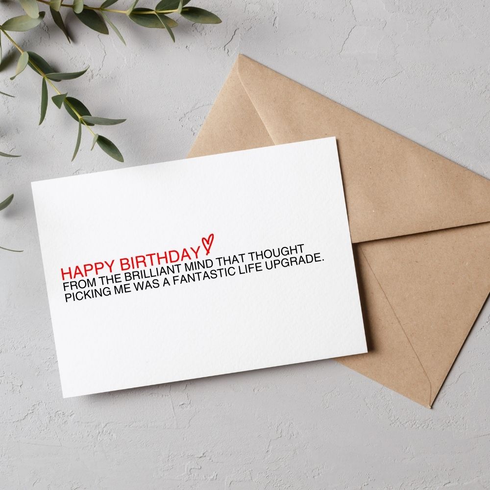 Funny Birthday Greeting Card - From the Brilliant Mind