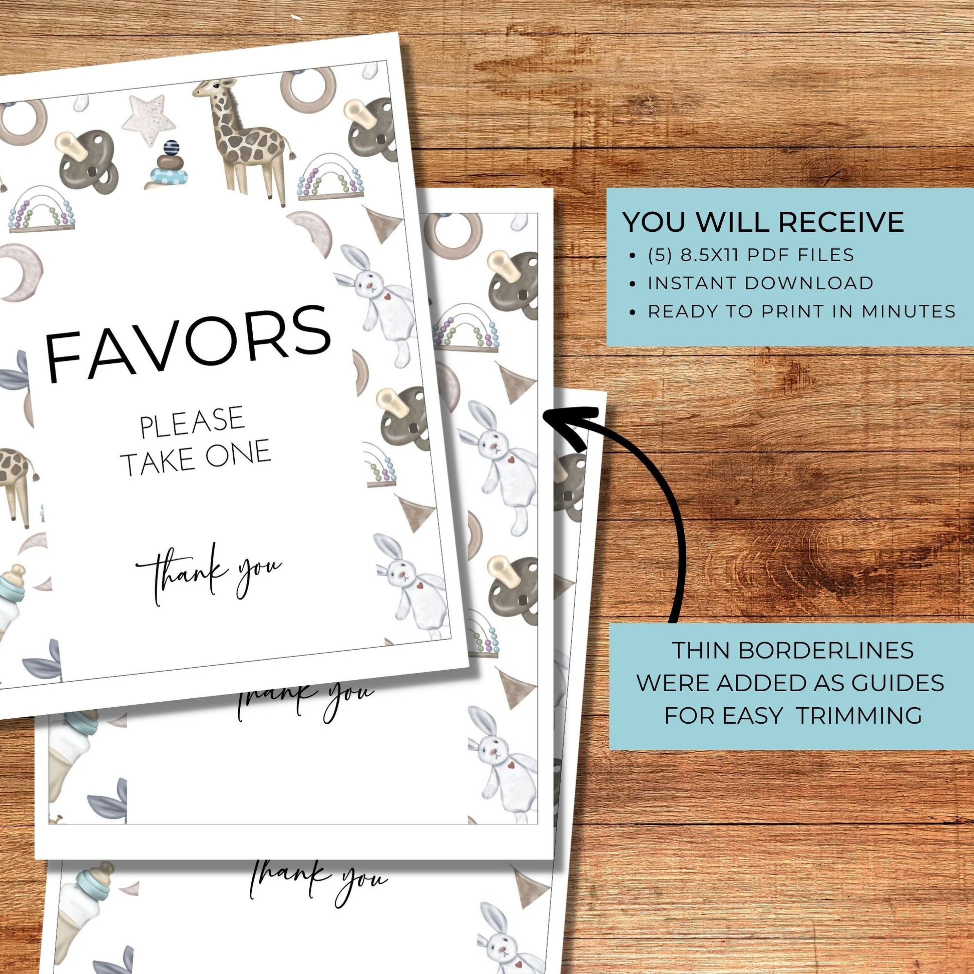 Baby Shower Signs Bundle