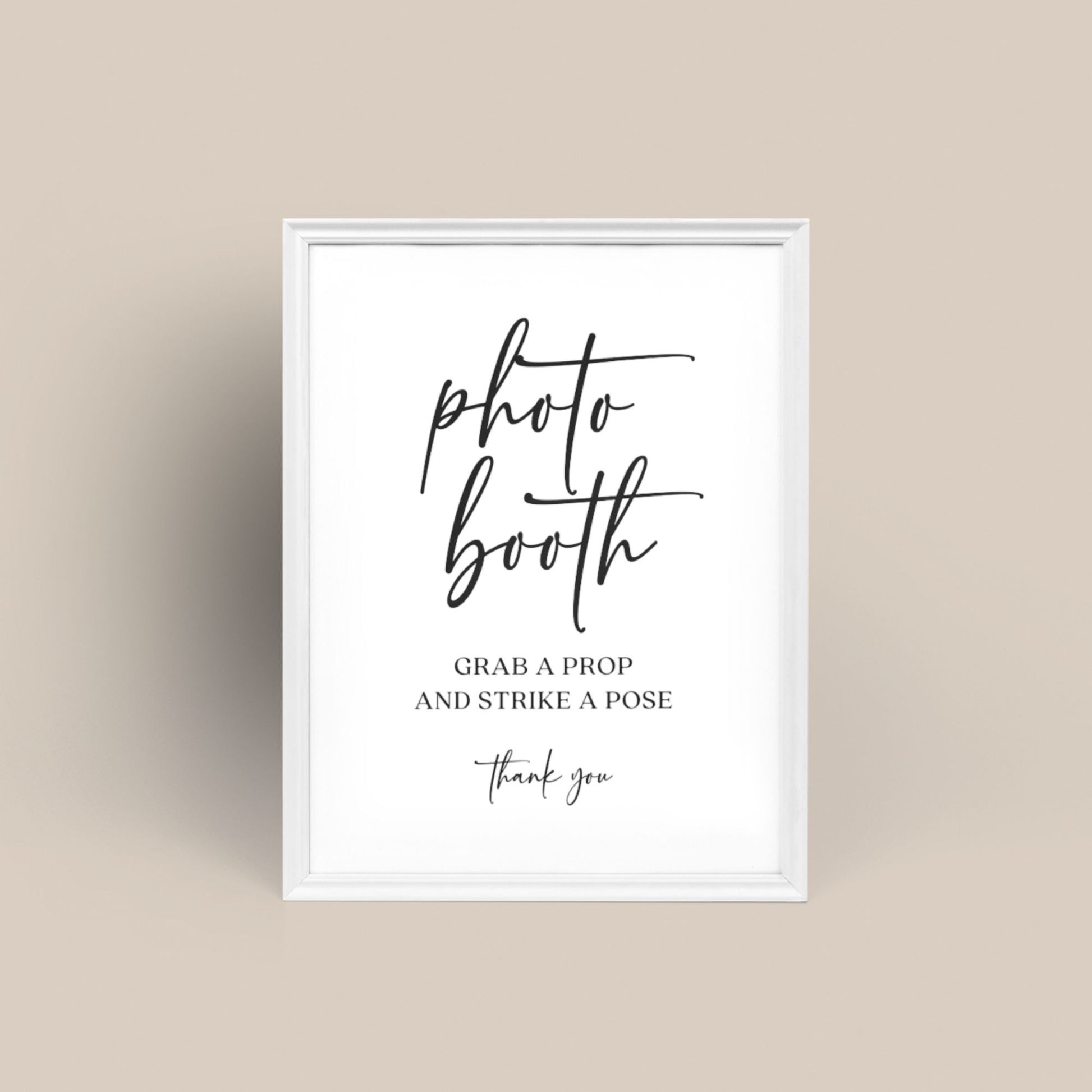 Photobooth Sign Wedding - Printable