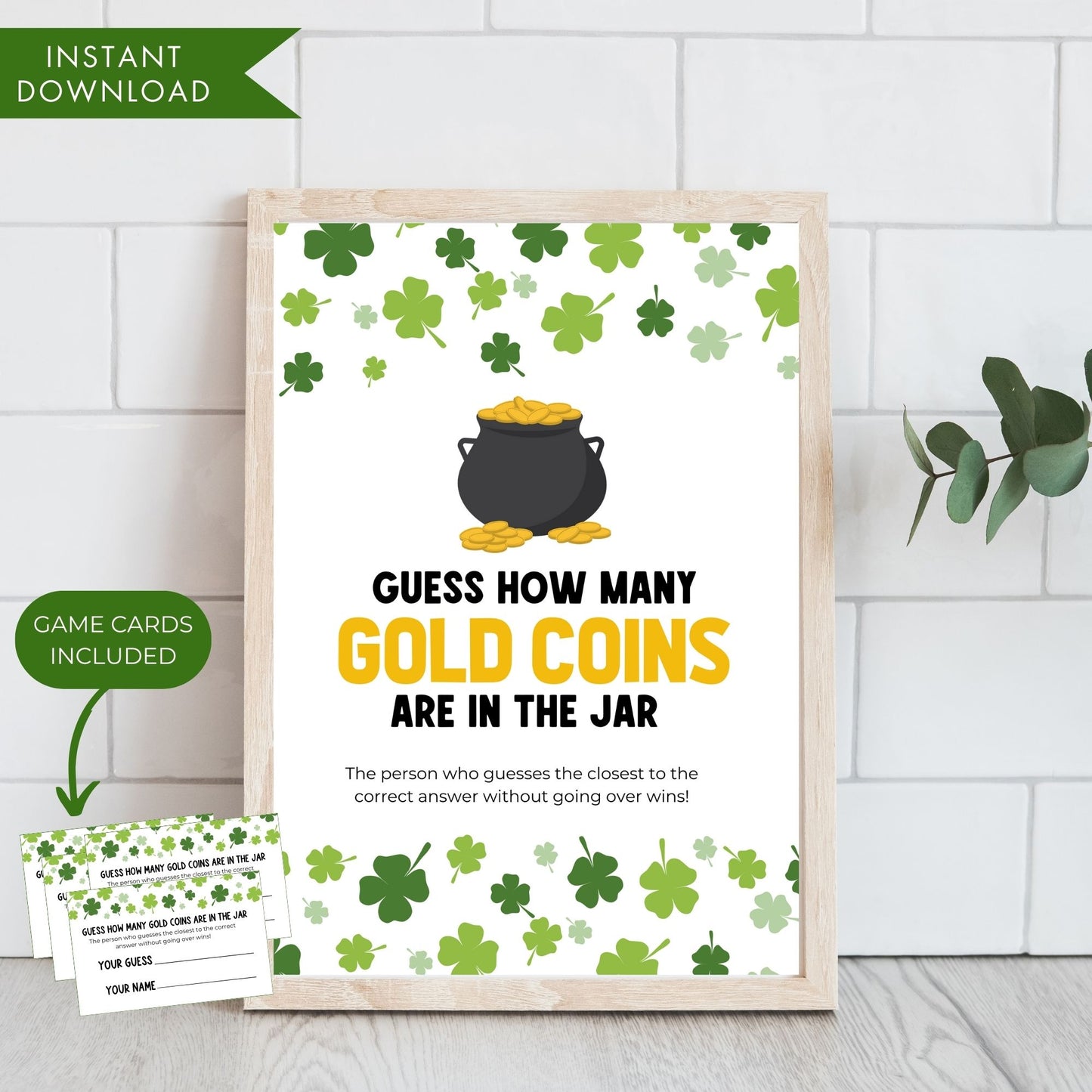 St. Patrick's Day Guess How Many Game