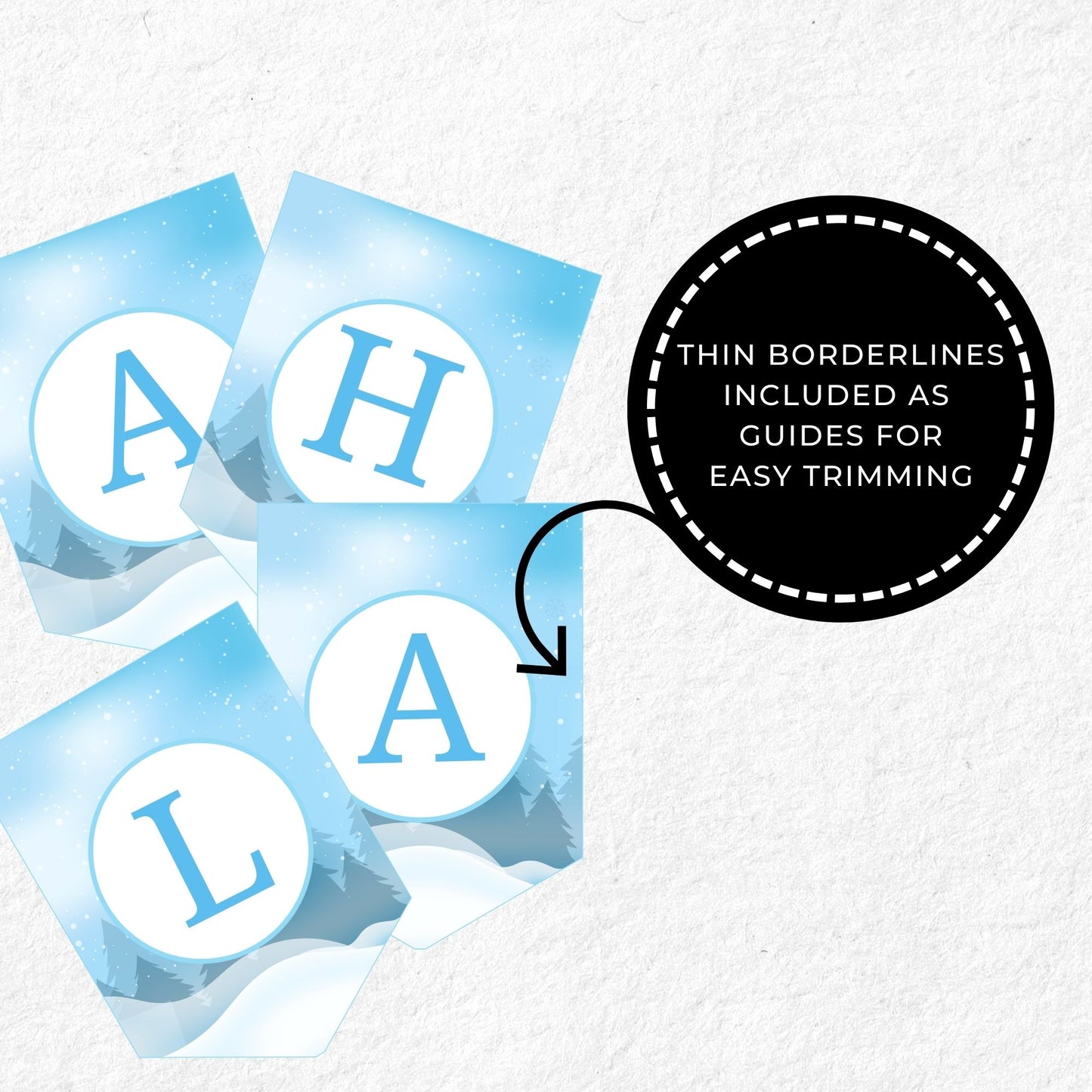 Happy Holidays Winter Wonderland Printable 2023