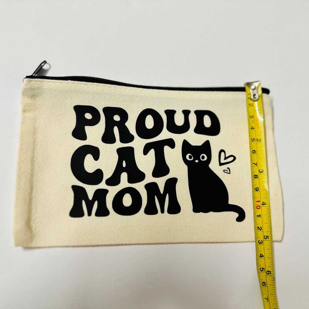 Proud Cat Mom Zipper Pouch
