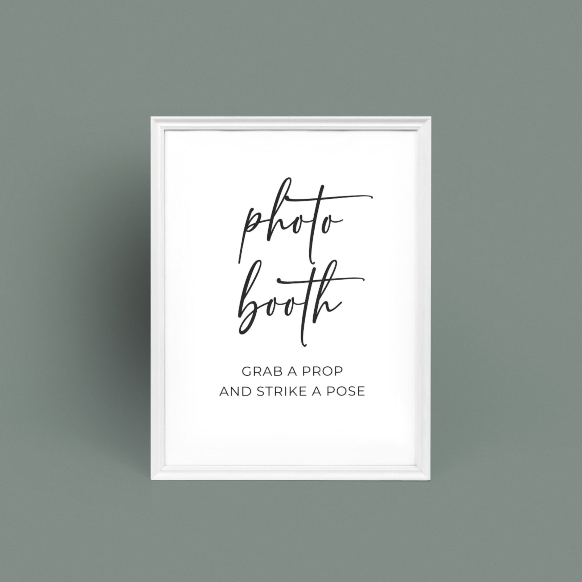 Photobooth Sign Wedding - Printable