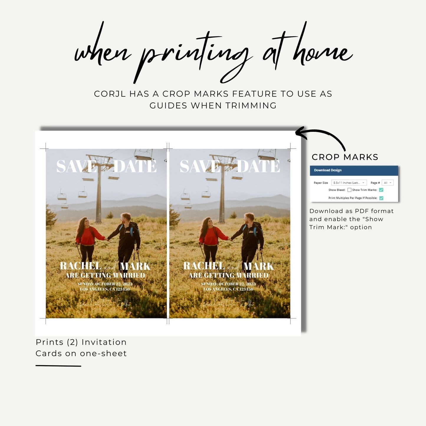 Customized Save the Date Invitation Template