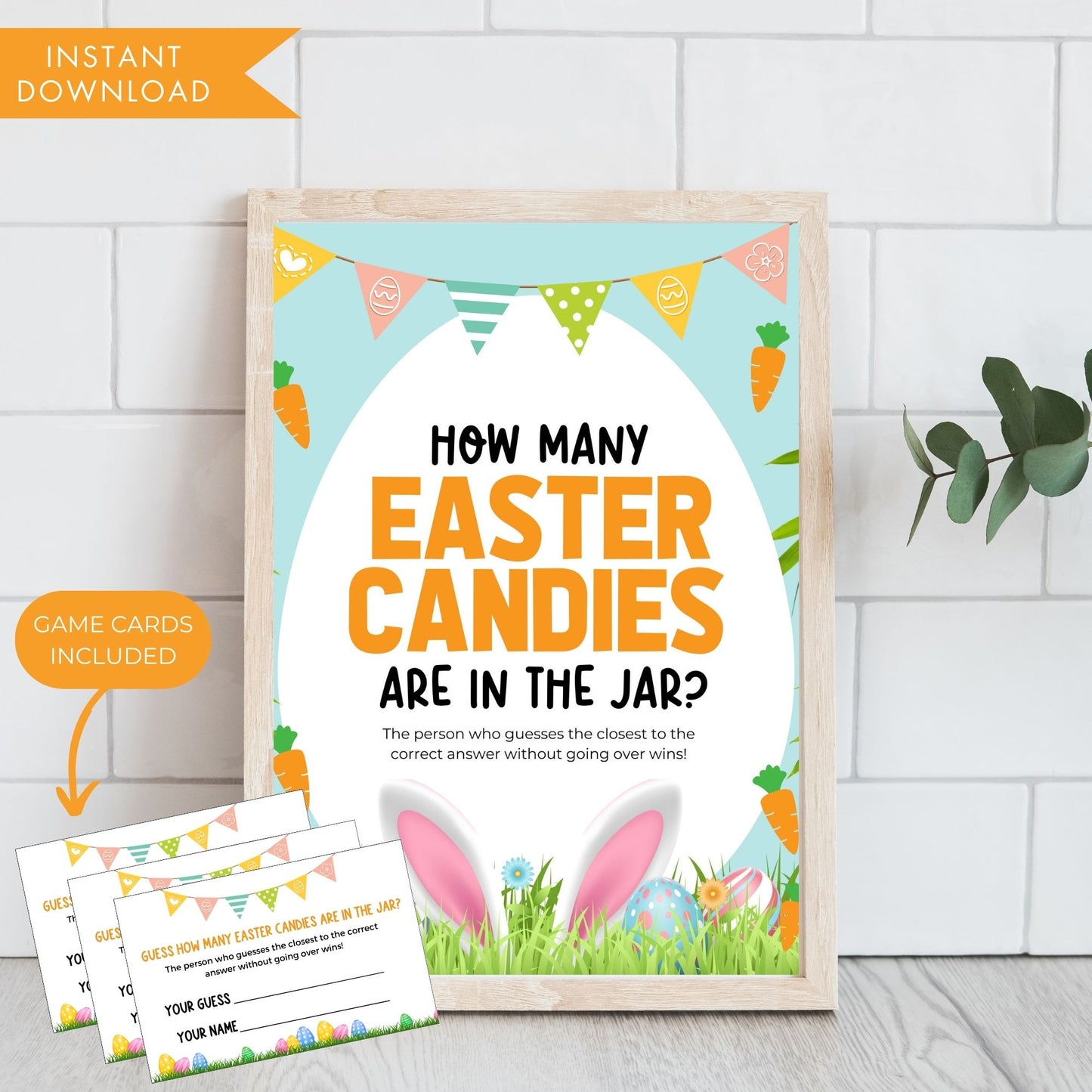 Easter Guess How Many Candy Game