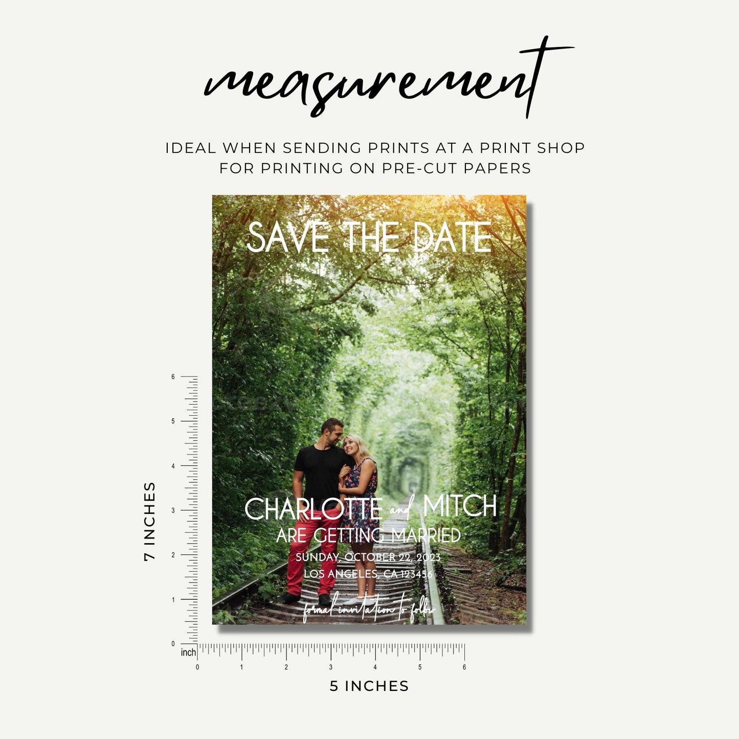 Customized Save the Date Invitation Template