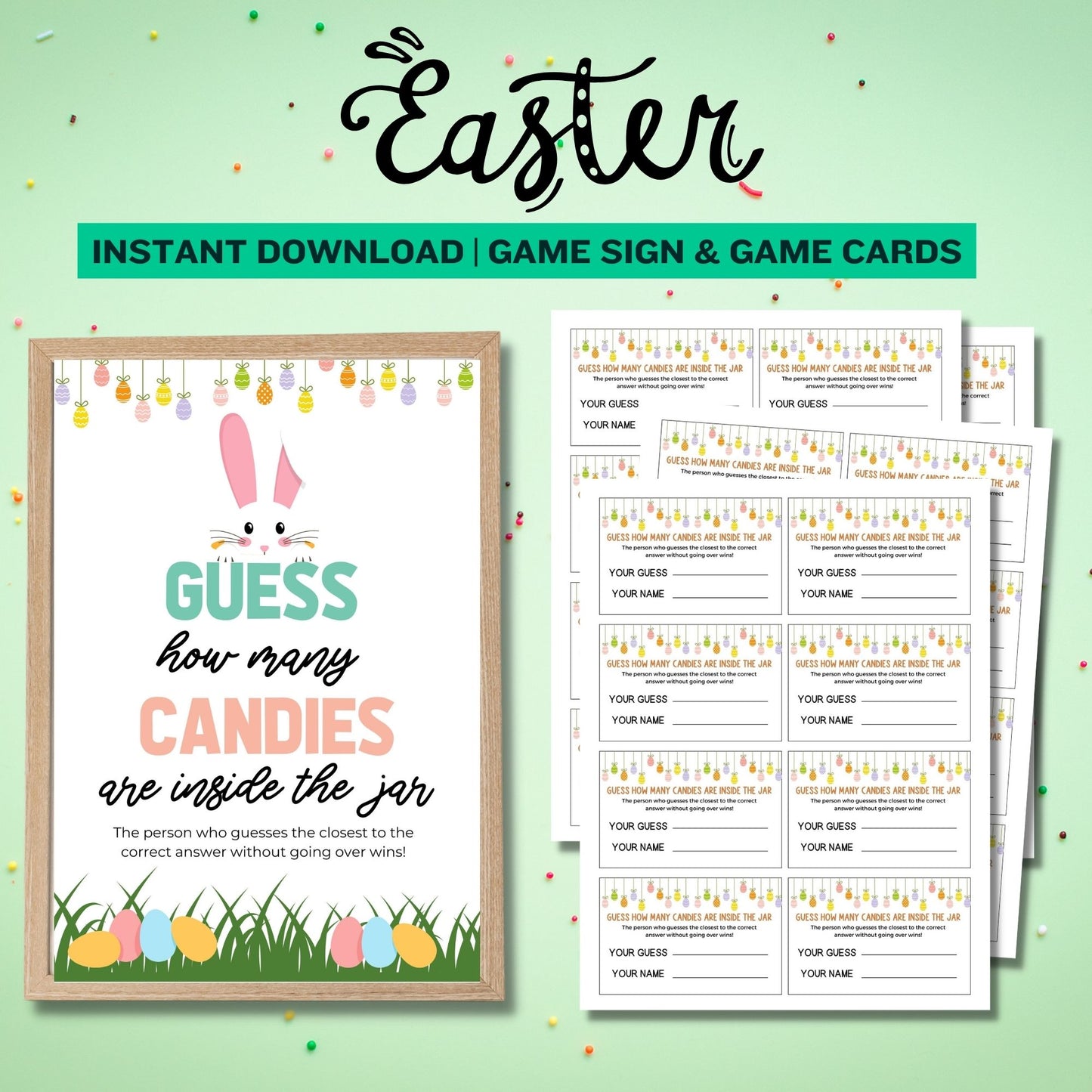 Easter Guess How Many Candy Game