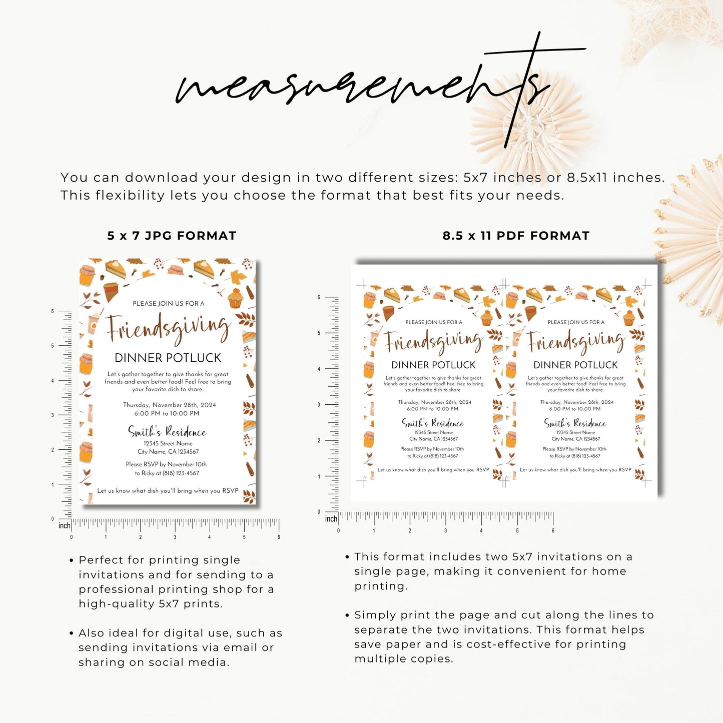 Friendsgiving Invitation Template