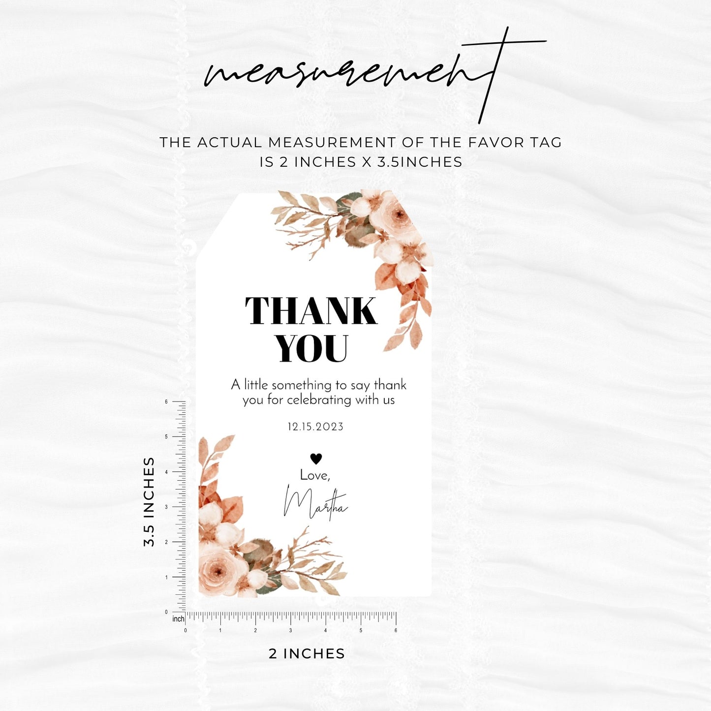 Bridal Shower Favor Tags Template