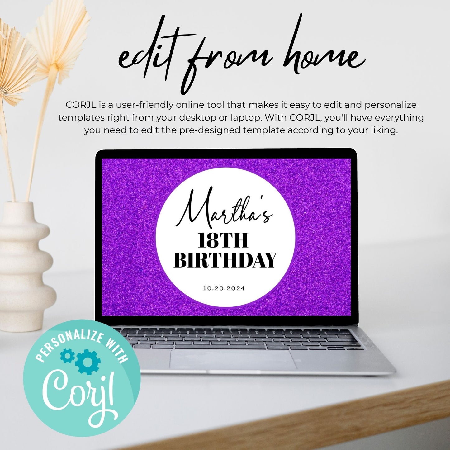 18th Birthday Water Bottle Label Template
