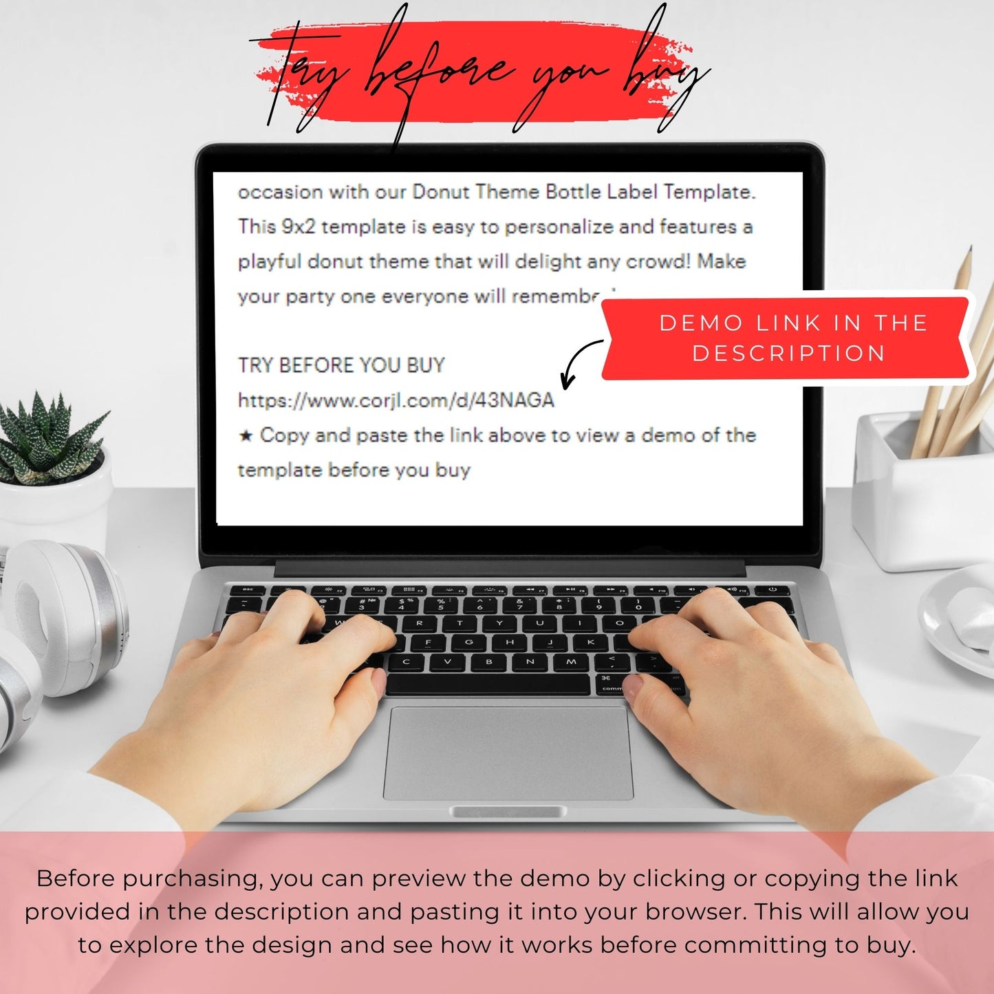 You're Poppin' Awesome Valentine Tag Template - 3x5.5