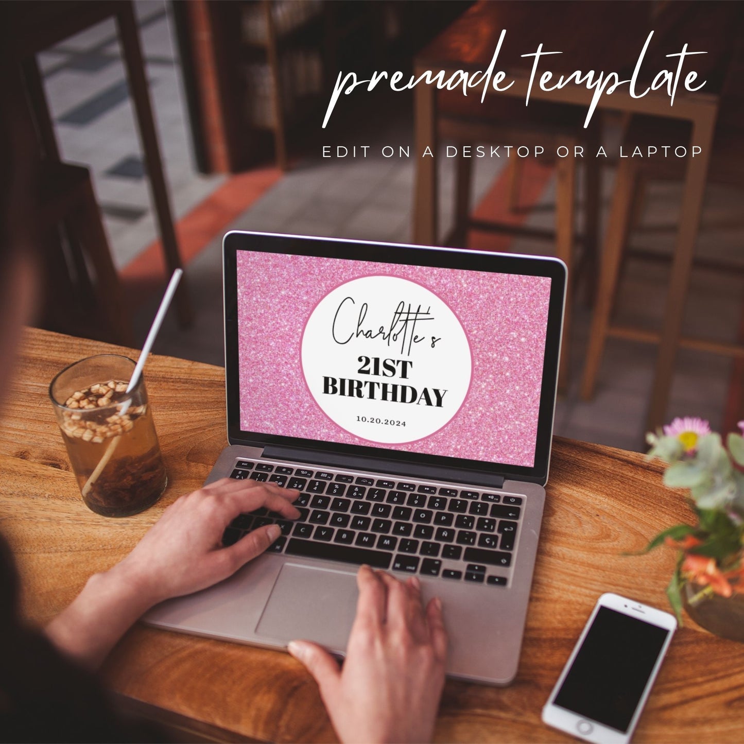 21st Birthday Water Bottle Label Template