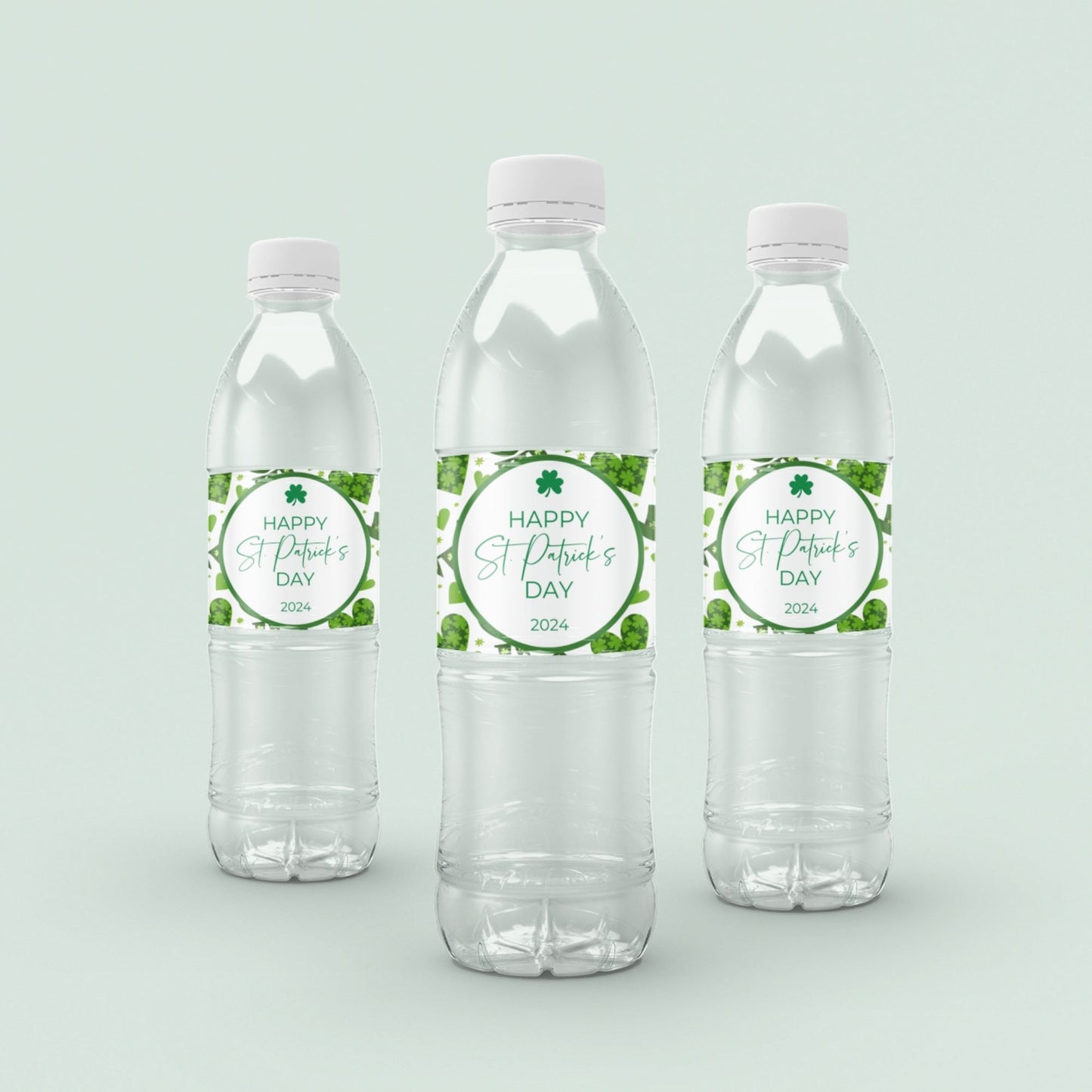 Happy St. Patrick's Day Printable Water Bottle Label 2024