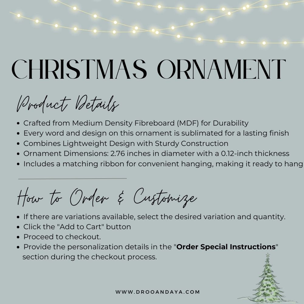 Christmas Ornament Personalized - Mr and Mrs 2023
