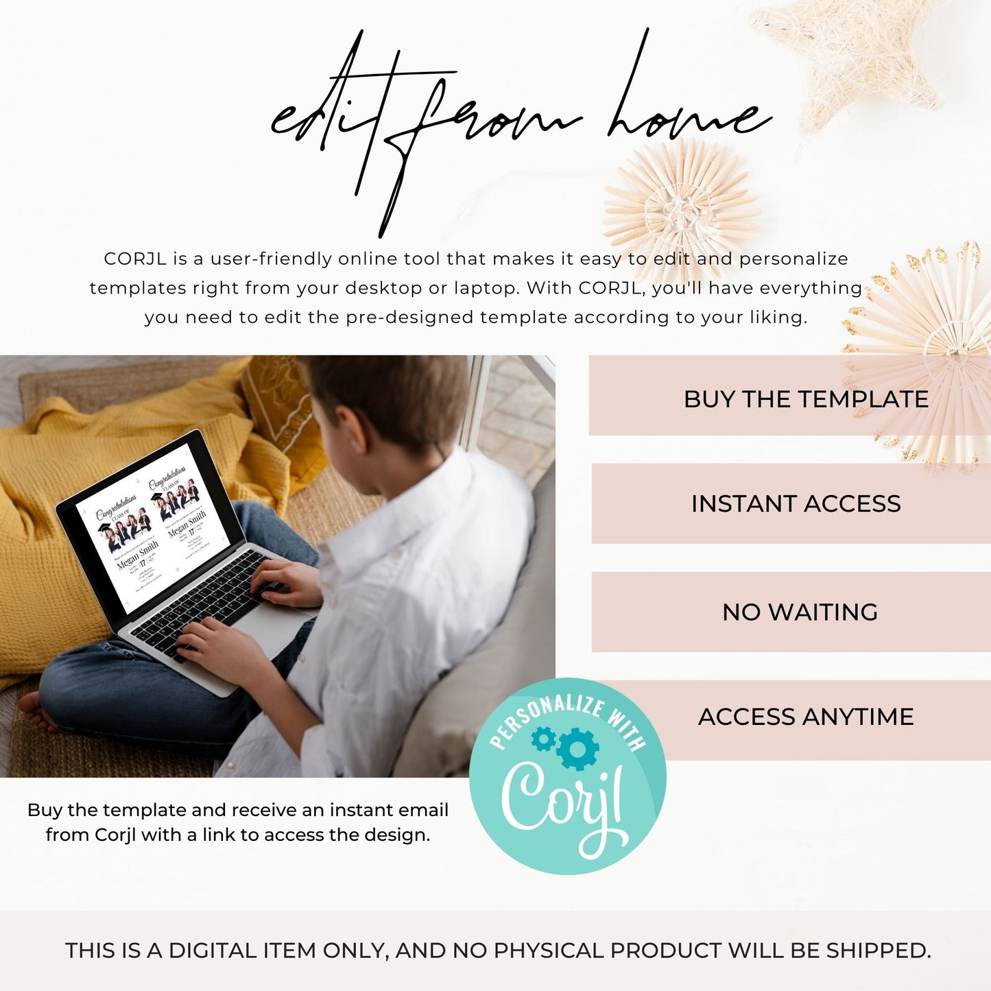 Class of 2025 Graduation Party Invitation Template