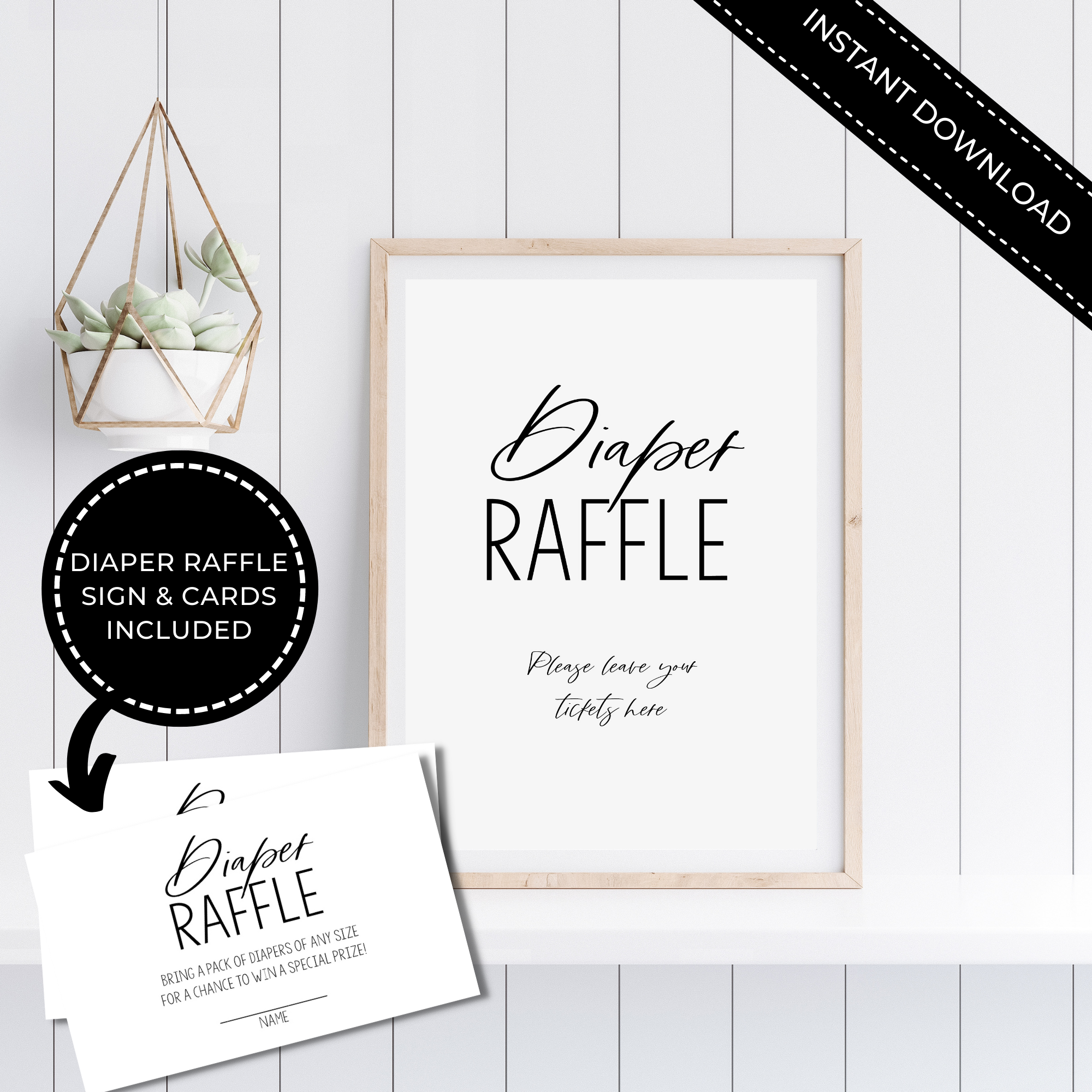 10 14af9ca1 59e9 46da b2a1 125d404062d0 diaper raffle sign & card printable - minimalist – droo & aya