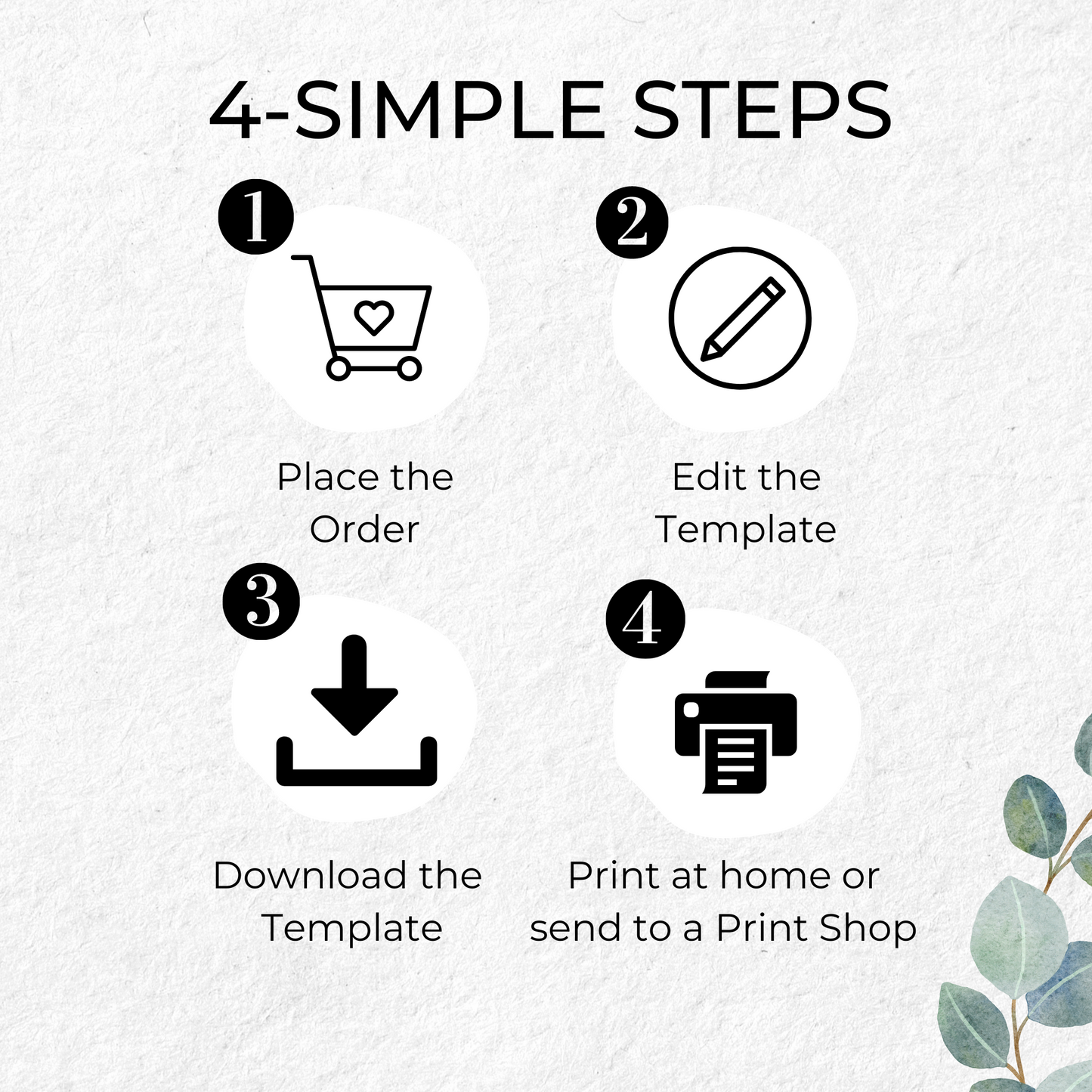 Succulent Wedding Favor Tag Template