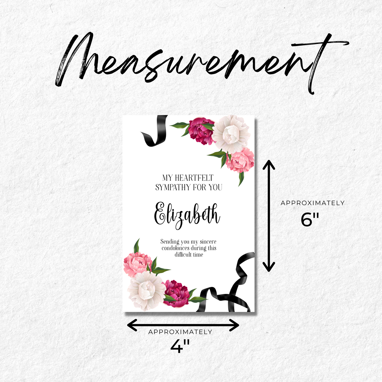 Personalized Sympathy Card