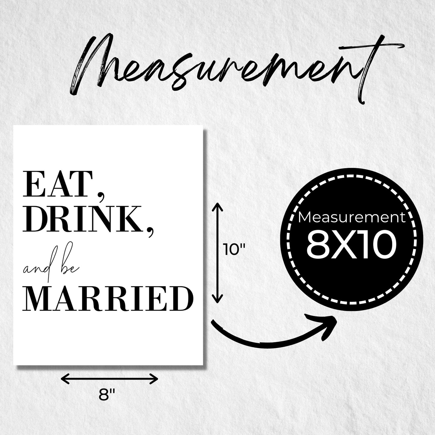 Eat, Drink and Be Married Sign