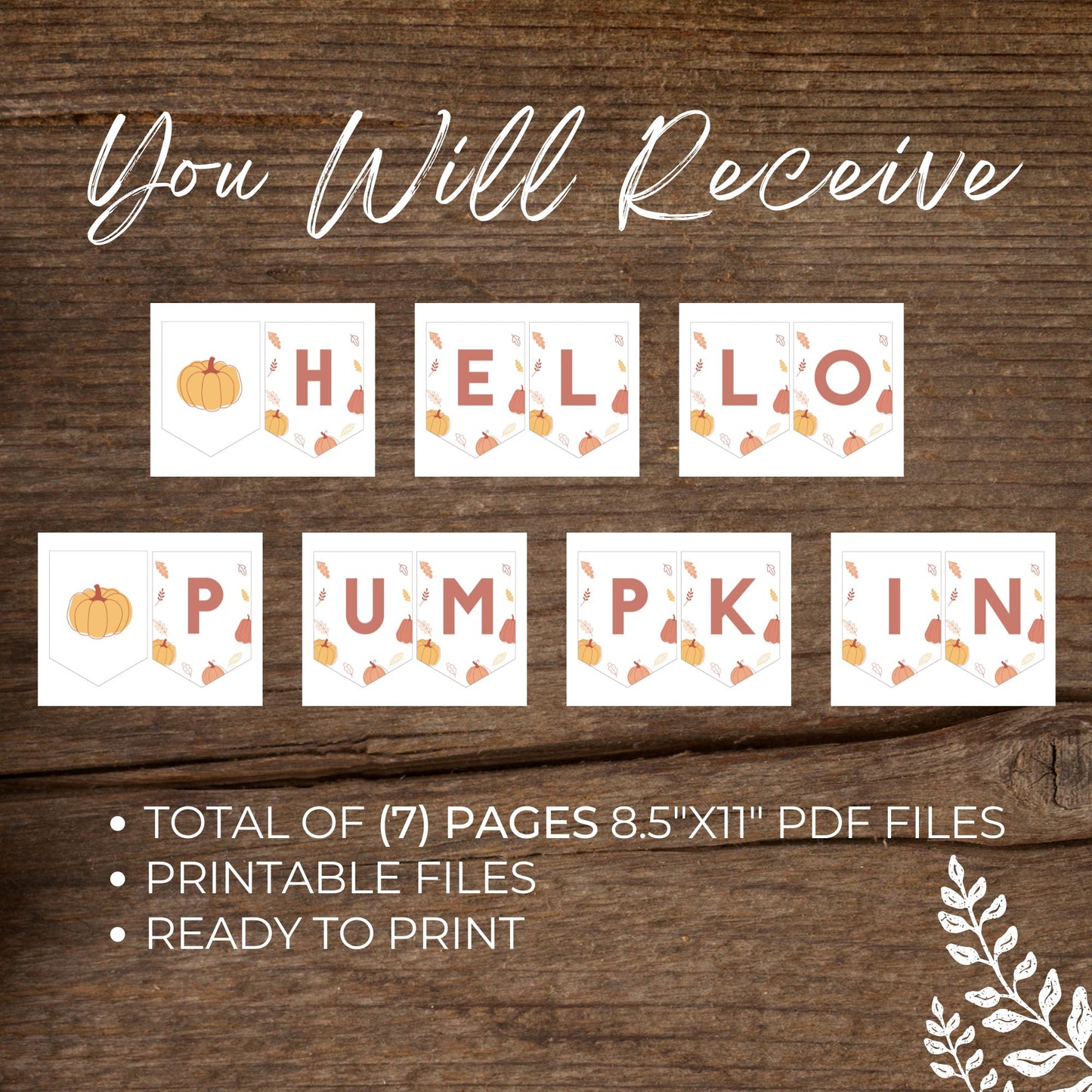 Little Pumpkin Printable Banner
