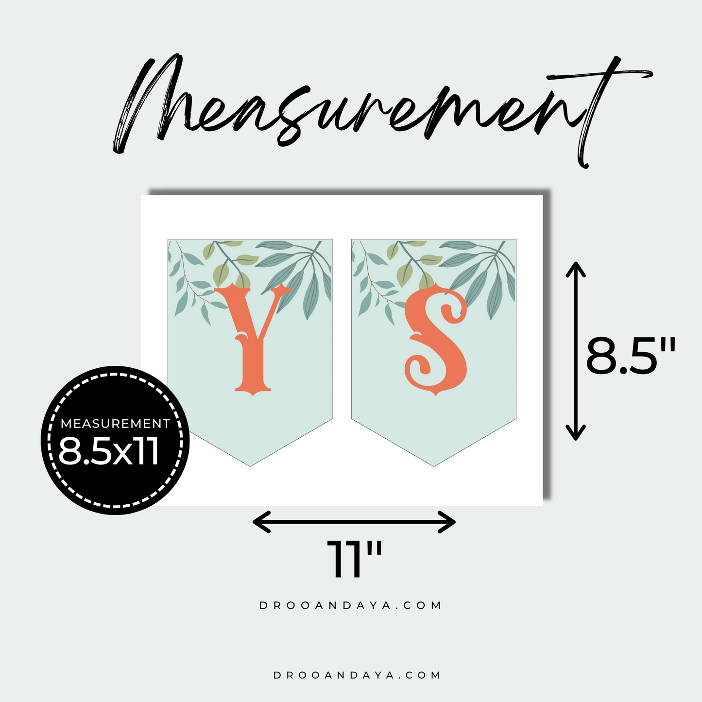 Woodland Theme Baby Shower Printable Banner - Droo & Aya