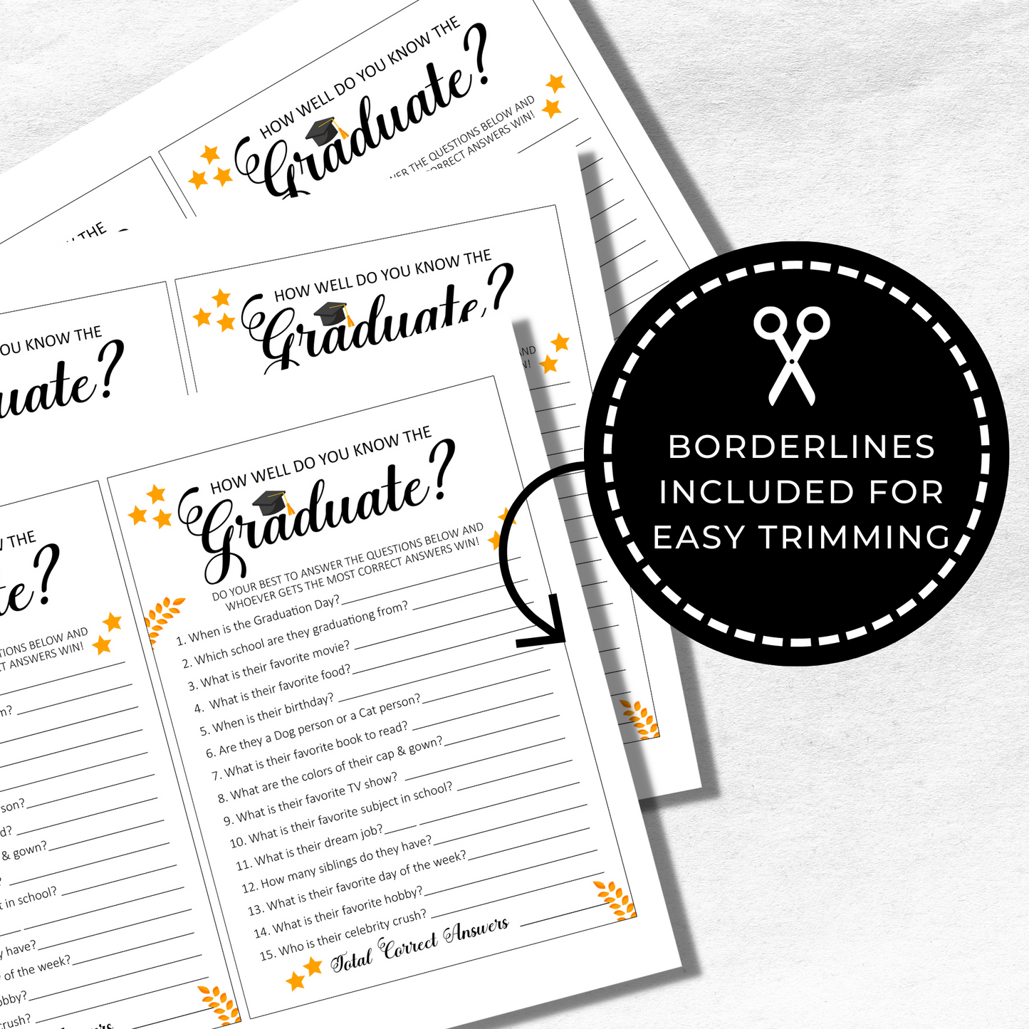 How Well Do You Know the Graduate - Graduation Game
