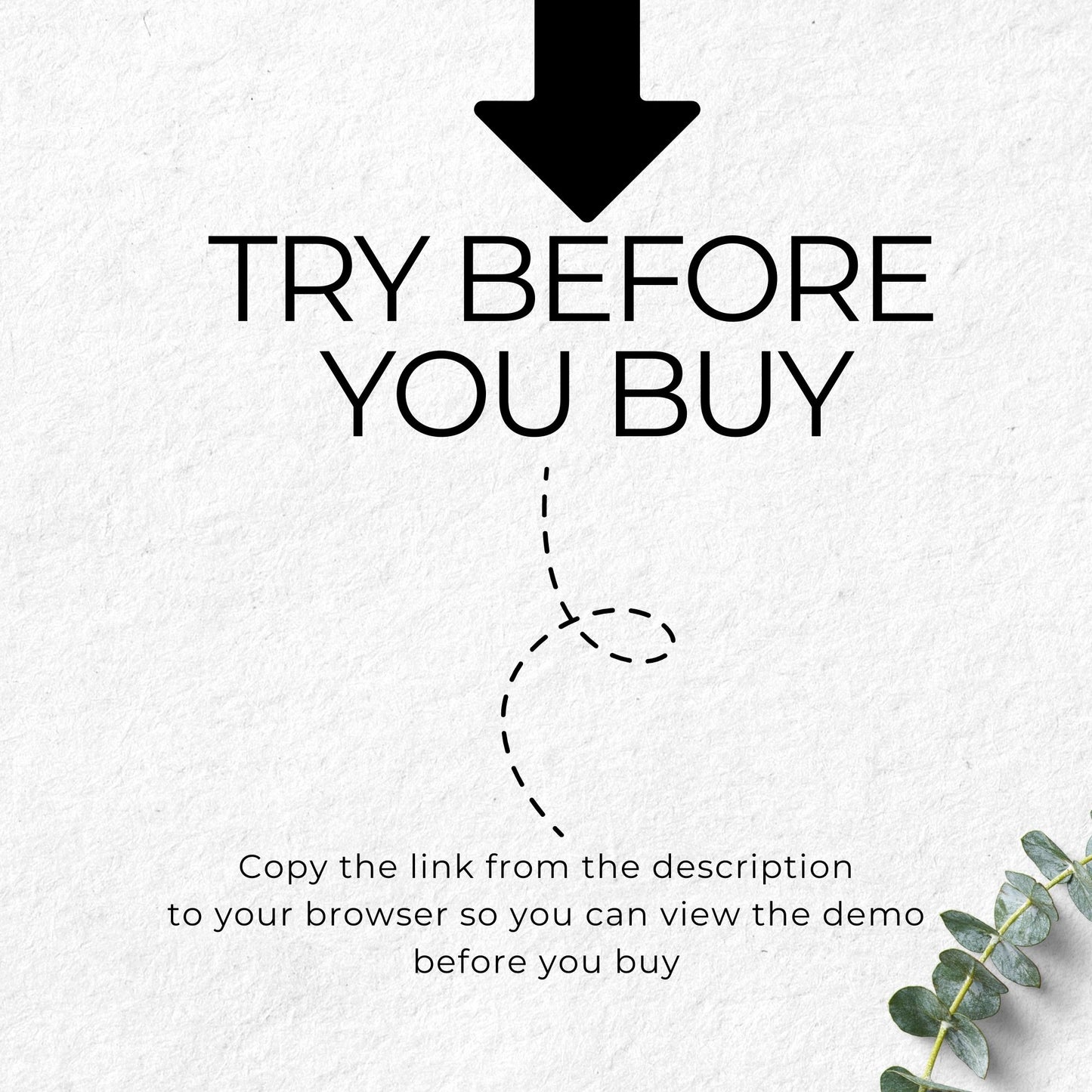 Miss to Mrs Invitation Template - Greenery