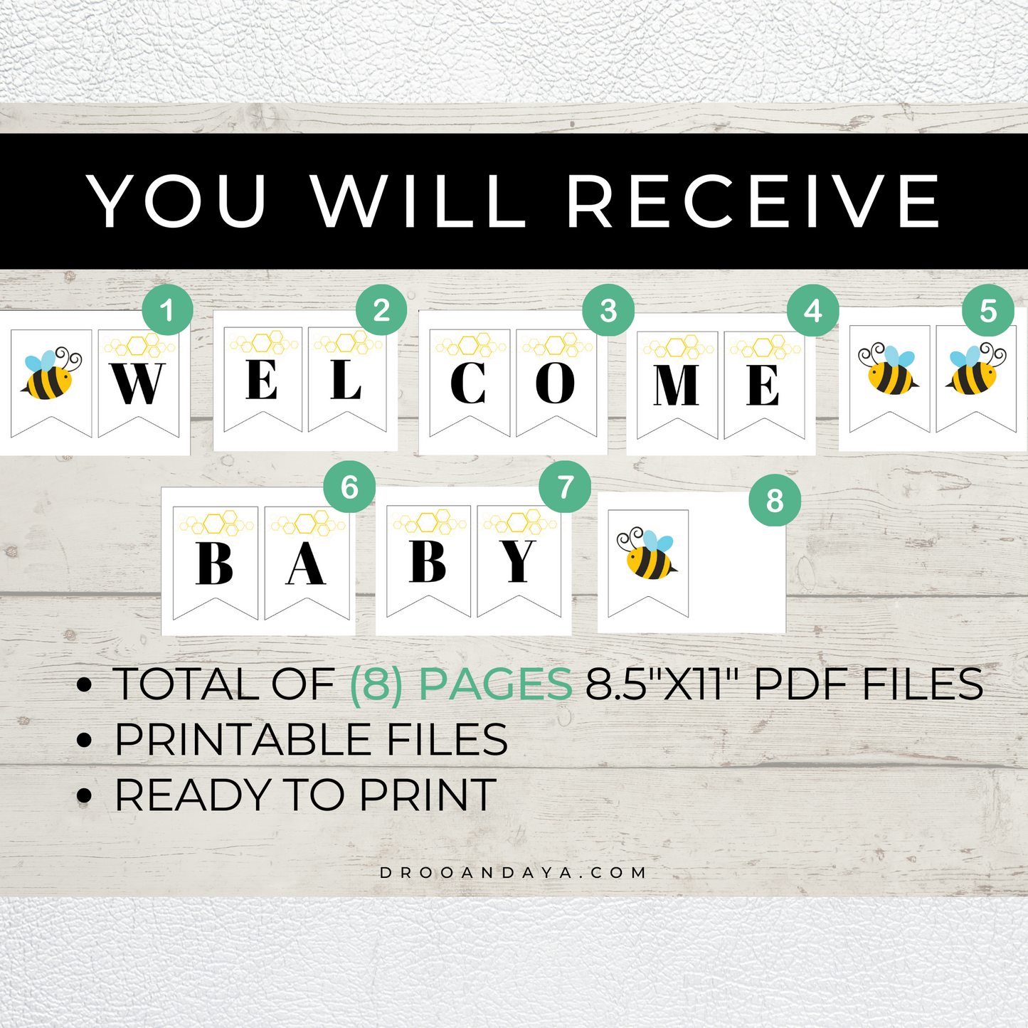 Welcome Baby Printable Baby Shower Banner