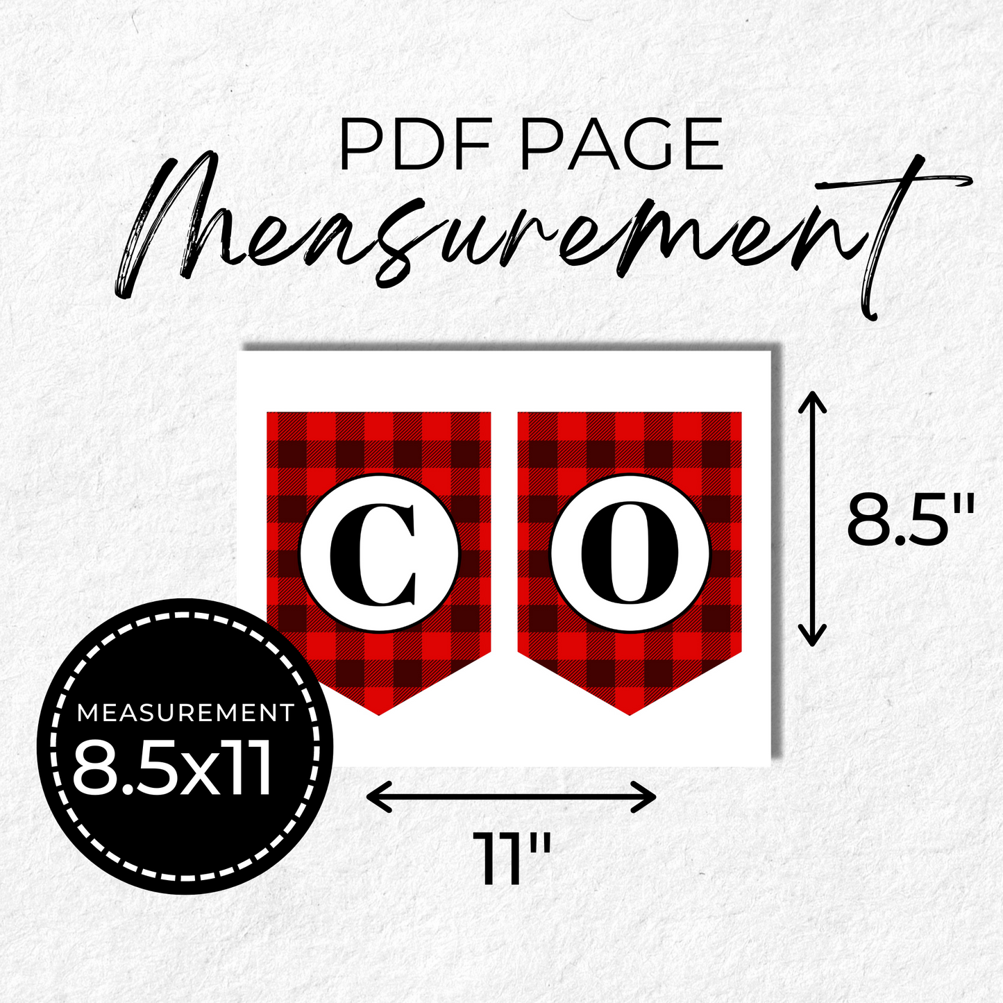 Congratulations Grad Printable Banner - Buffalo Plaid Style Prints