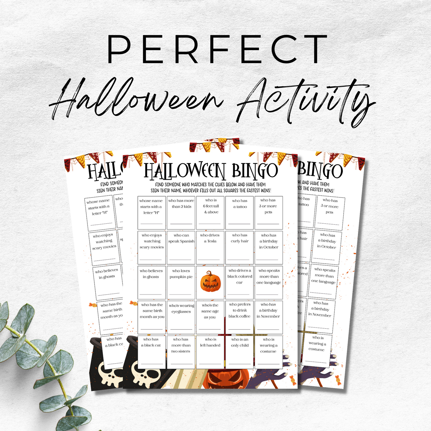 Halloween Bingo Game Printable