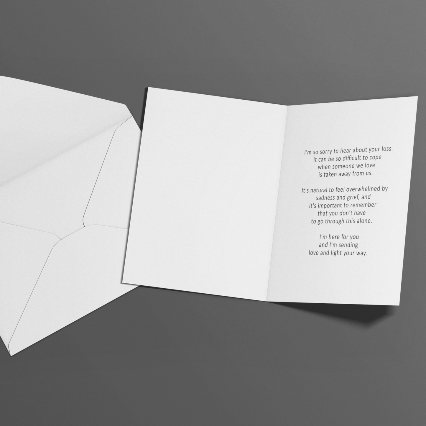 Personalized Sympathy Card