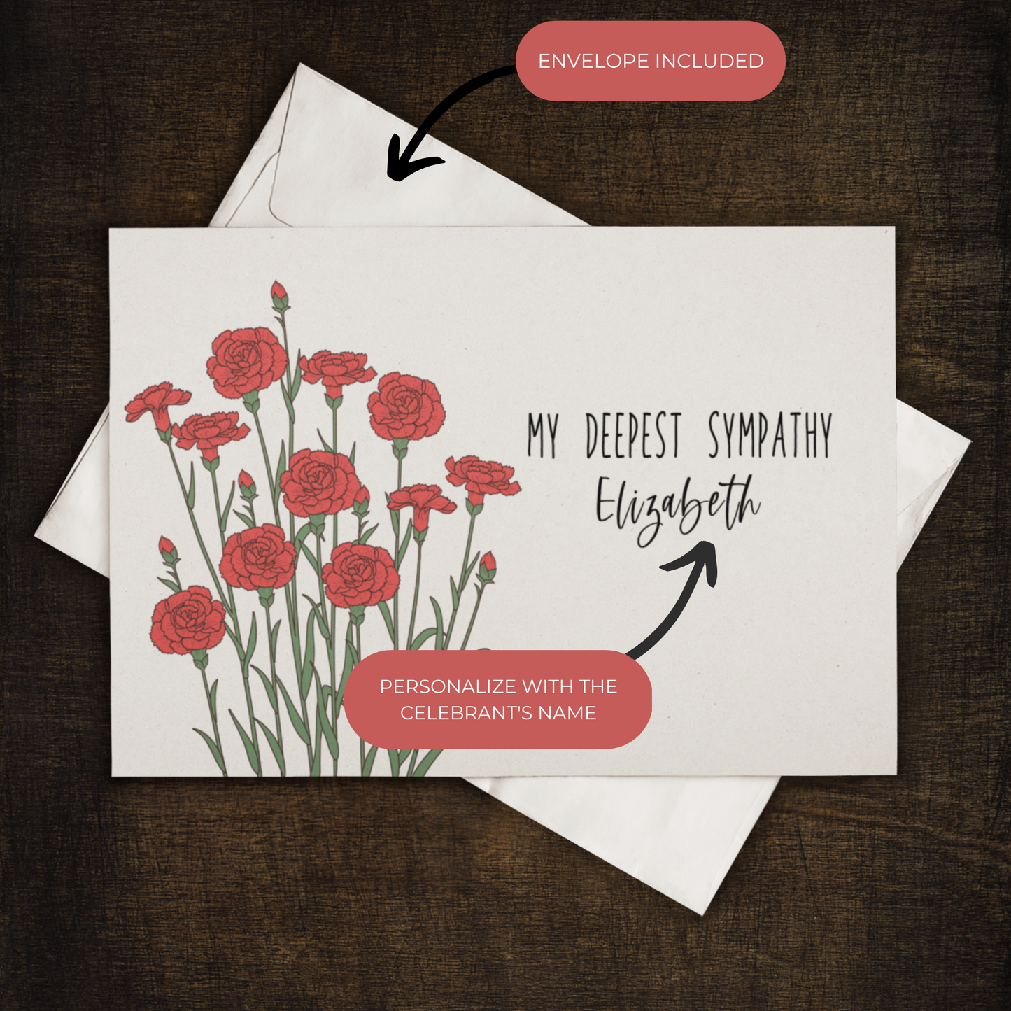 Condolence Card for Coworker or a Friend