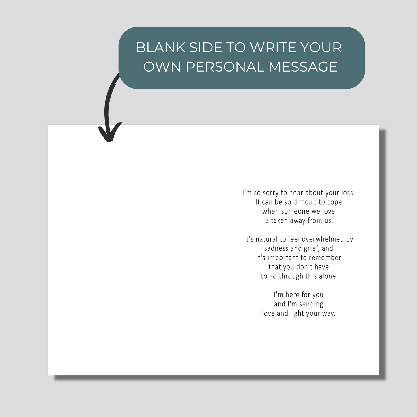 Personalized Sympathy Card