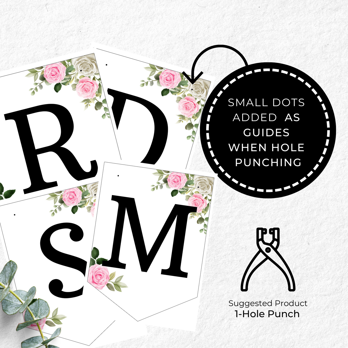 Just Married Wedding Banner Printable