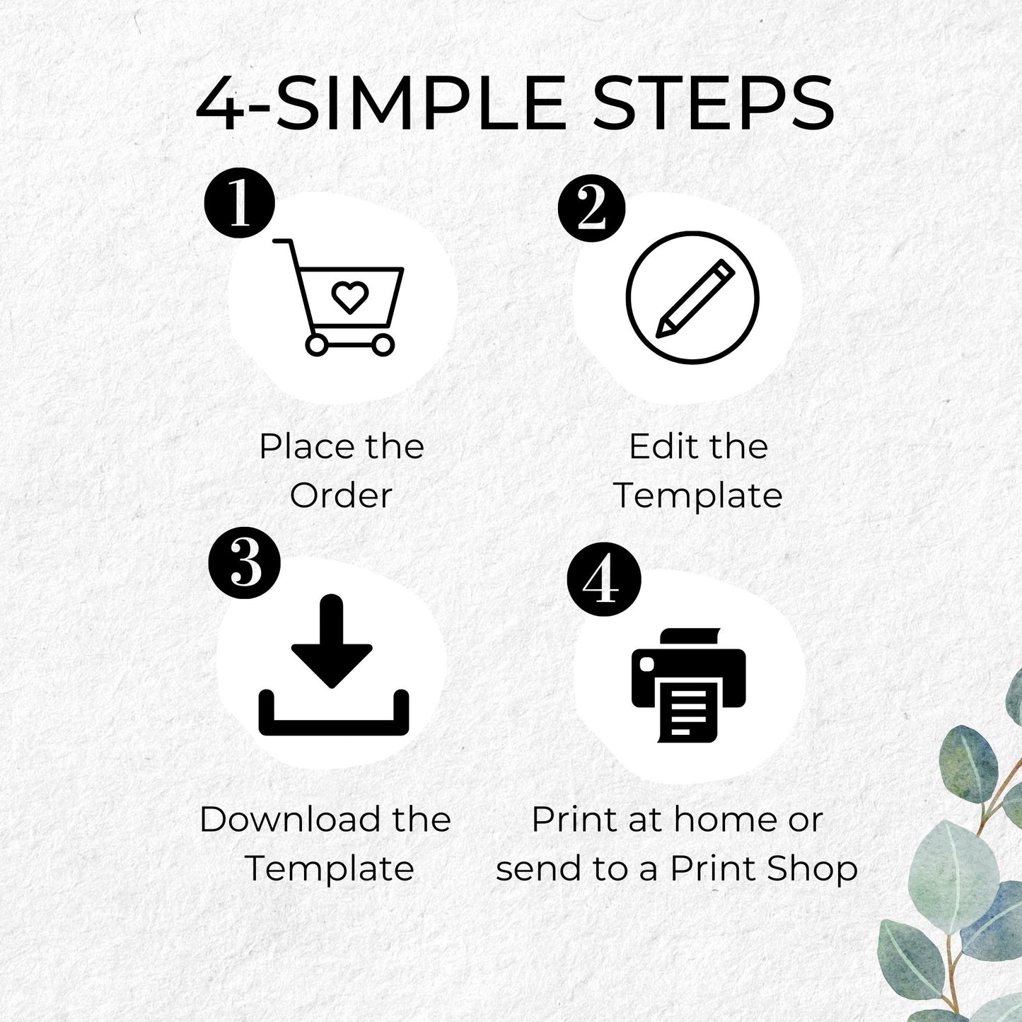 Mothers Day Flat Card Template Printable