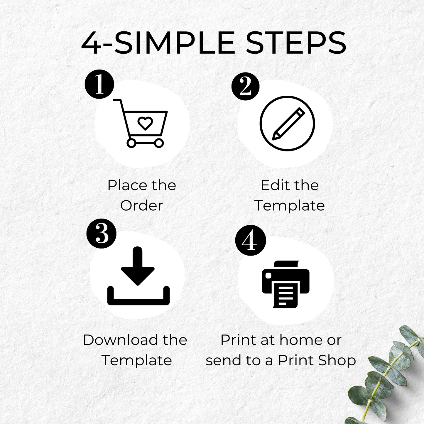 Bridal Shower Template Floral - Printable